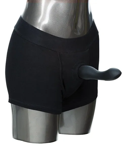 Female Sex Toys Packer Gear Packer Gear Boxer Brief Harness XSS Black