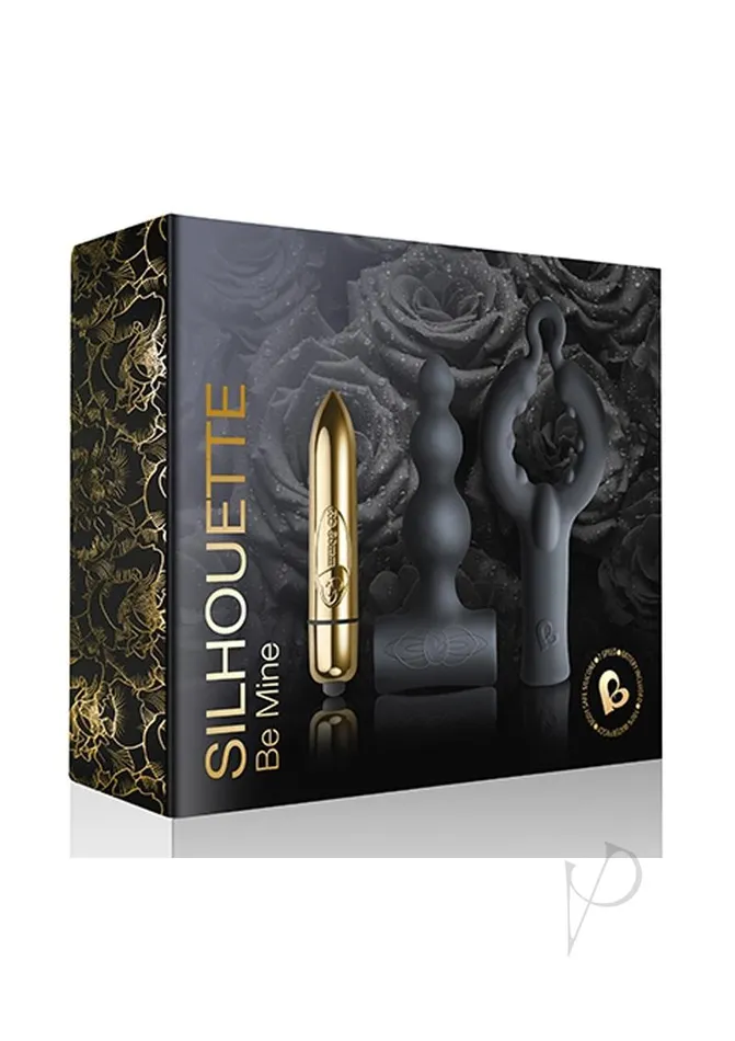 Female Sex Toys Rocks Off Silhouette Be Mine Set Bullet with Silicone Attachments Vibrator Black Female Sex Toys Rocks Off Silhouette Be Mine Set Bullet with Silicone Attachments Vibrator Black