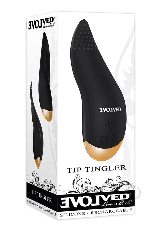 Female Sex Toys Tip Tingler Silicone Rechargeable Tongue Shape Vibrator BlackCopper Evolved Female Sex Toys Tip Tingler Silicone Rechargeable Tongue Shape Vibrator BlackCopper Evolved