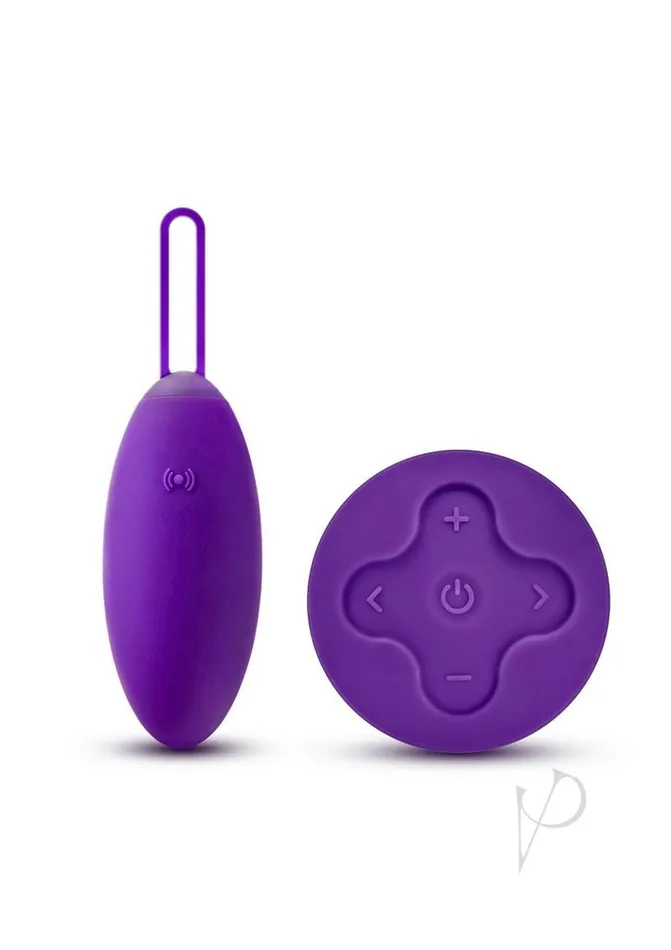Female Sex Toys Wellness Wellness Imara Rechargeable Silicone Vibrating Egg with Remote Control Purple