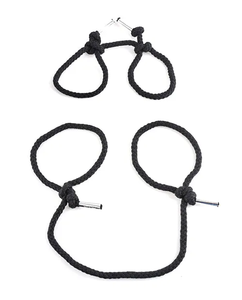 Fetish Fantasy Series Silk Rope Bondage Set Black Fetish Fantasy Series Couples Fetish Fantasy Series Silk Rope Bondage Set Black Fetish Fantasy Series Couples
