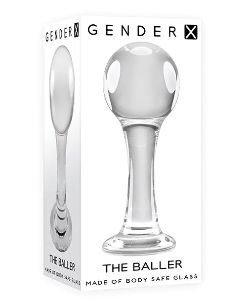 Gender X Gender X The Baller Glass Anal Plug Clear Anal