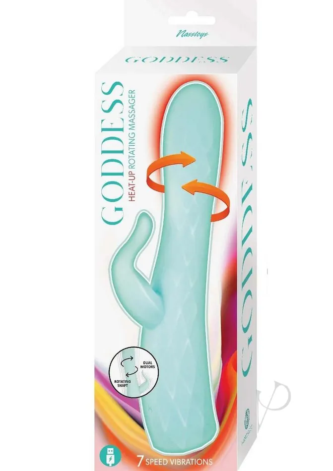 Goddess Female Sex Toys Goddess Heat Up Rotating Rechargeable Silicone Massager Aqua Goddess Female Sex Toys Goddess Heat Up Rotating Rechargeable Silicone Massager Aqua
