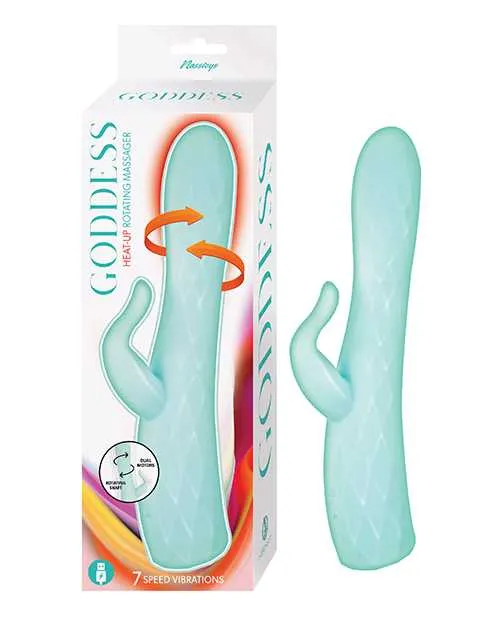 Goddess Female Sex Toys Goddess Heat Up Rotating Rechargeable Silicone Massager Aqua Goddess Female Sex Toys Goddess Heat Up Rotating Rechargeable Silicone Massager Aqua
