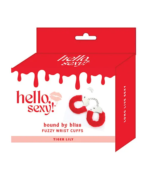 Hello Sexy Bound By Bliss Fuzzy Wrist Cuffs Tiger Lily Hello Sexy Restraints Hello Sexy Bound By Bliss Fuzzy Wrist Cuffs Tiger Lily Hello Sexy Restraints