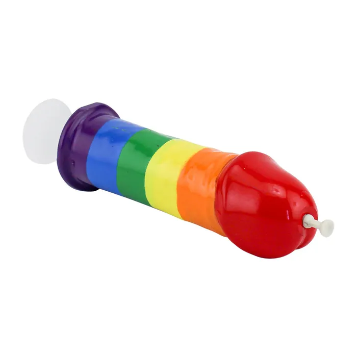 Hott Pecker Shot Syringe Rainbow Anal