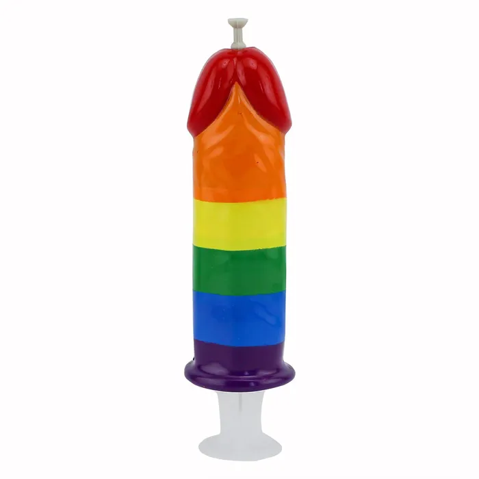 Hott Pecker Shot Syringe Rainbow Anal