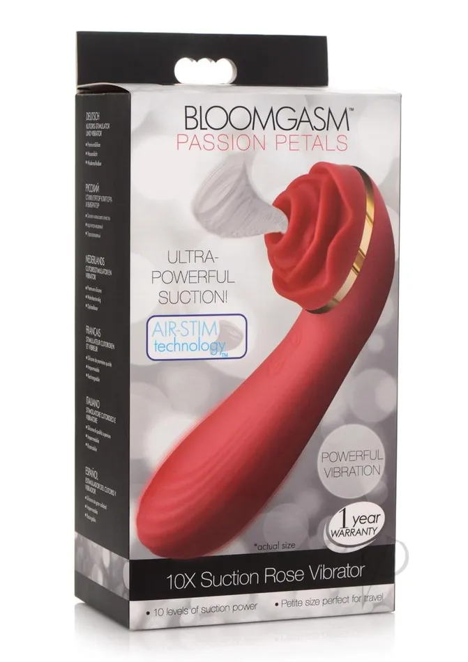 Inmi Bloomgasm Passion Petals 10X Rechargeable Silicone Rose Clitoral Stimulator Red Bloomgasm Female Sex Toys Inmi Bloomgasm Passion Petals 10X Rechargeable Silicone Rose Clitoral Stimulator Red Bloomgasm Female Sex Toys