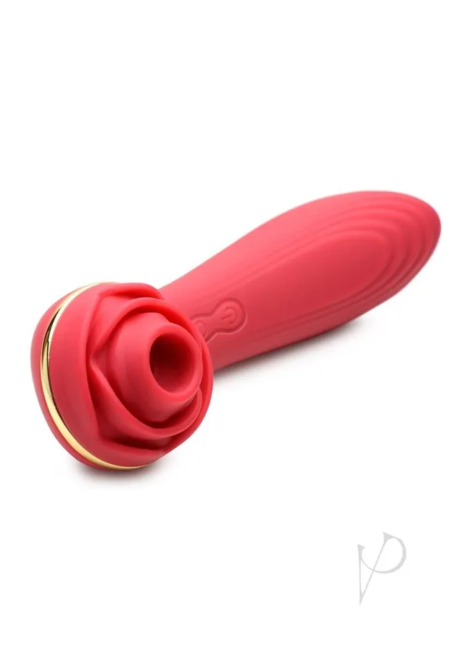 Inmi Bloomgasm Passion Petals 10X Rechargeable Silicone Rose Clitoral Stimulator Red Bloomgasm Female Sex Toys