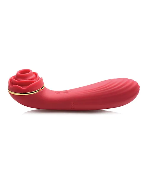Inmi Bloomgasm Passion Petals 10X Rechargeable Silicone Rose Clitoral Stimulator Red Bloomgasm Female Sex Toys