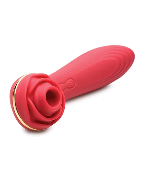 Inmi Bloomgasm Passion Petals 10X Rechargeable Silicone Rose Clitoral Stimulator Red Bloomgasm Female Sex Toys