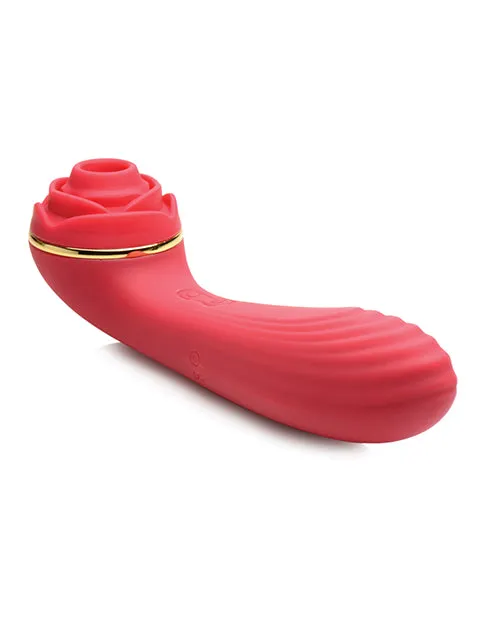 Inmi Bloomgasm Passion Petals 10X Rechargeable Silicone Rose Clitoral Stimulator Red Bloomgasm Female Sex Toys