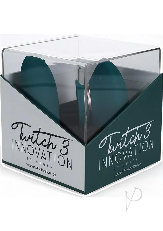 Innovation Female Sex Toys Twitch 3 Silicone Rechargeable Suction and Tongue Vibrator Forest Green Innovation Female Sex Toys Twitch 3 Silicone Rechargeable Suction and Tongue Vibrator Forest Green