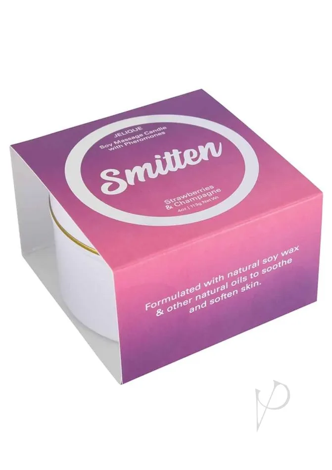 Jelique Couples Jelique Massage Candle Pheromone Smitten Strawberry and Champagne 4oz Jelique Couples Jelique Massage Candle Pheromone Smitten Strawberry and Champagne 4oz