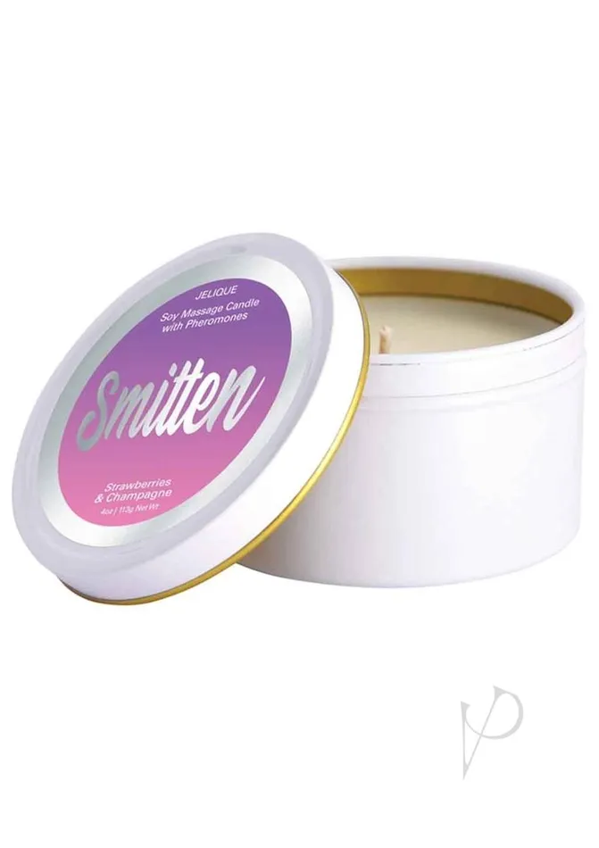 Jelique Couples Jelique Massage Candle Pheromone Smitten Strawberry and Champagne 4oz Jelique Couples Jelique Massage Candle Pheromone Smitten Strawberry and Champagne 4oz