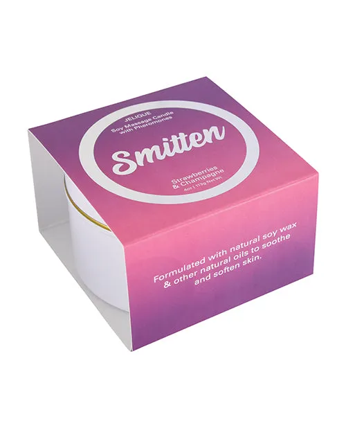 Jelique Couples Jelique Massage Candle Pheromone Smitten Strawberry and Champagne 4oz Jelique Couples Jelique Massage Candle Pheromone Smitten Strawberry and Champagne 4oz