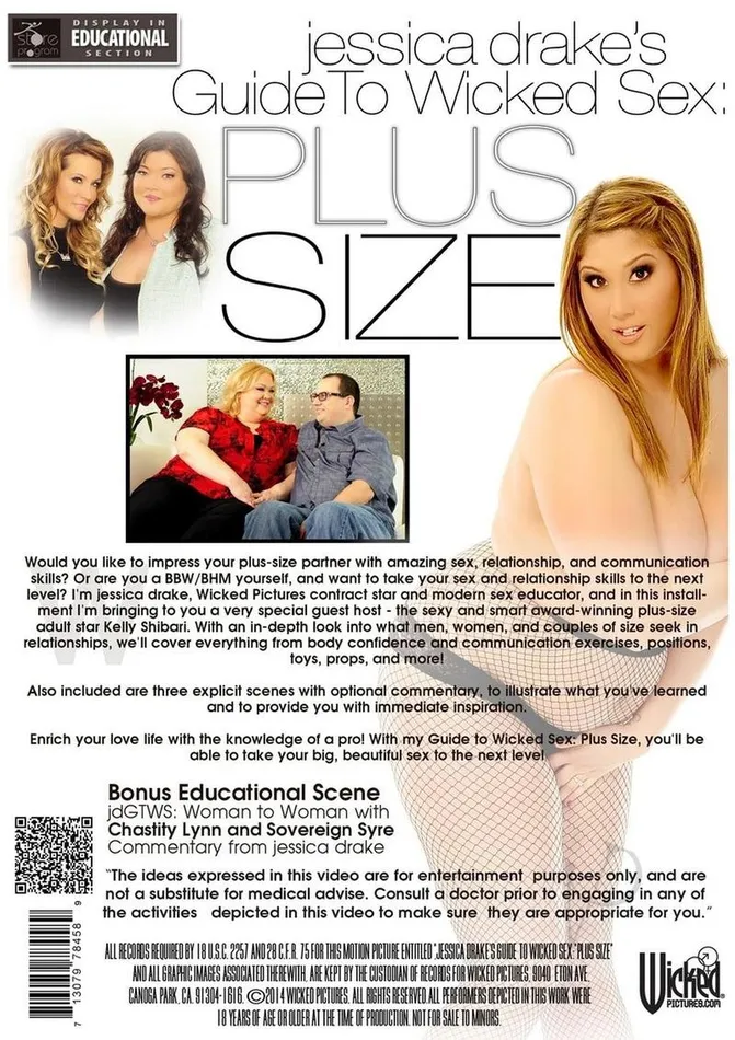 Jessica Drake Guides Couples Jessica Drakes Guide to Wicked Sex Plus Size Sex DVD Jessica Drake Guides Couples Jessica Drakes Guide to Wicked Sex Plus Size Sex DVD