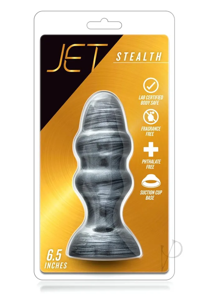 Jet Stealth Butt Plug Carbon Metallic Black Jet Anal
