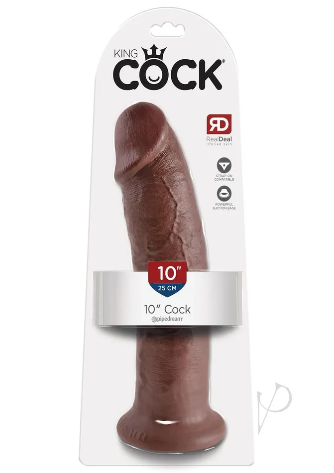 King Cock Dildo 10in Chocolate King Cock Dildos
