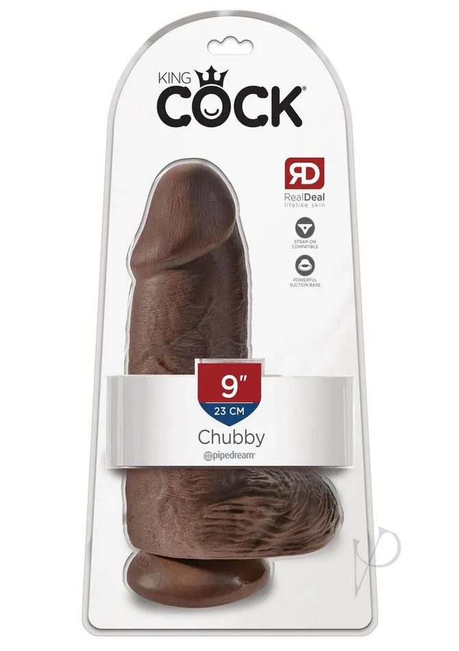 King Cock Dildos King Cock Chubby Dildo 9in Chocolate