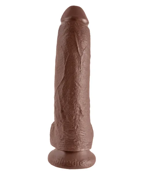 King Cock Dildos King Cock Dildo with Balls 9in Chocolate