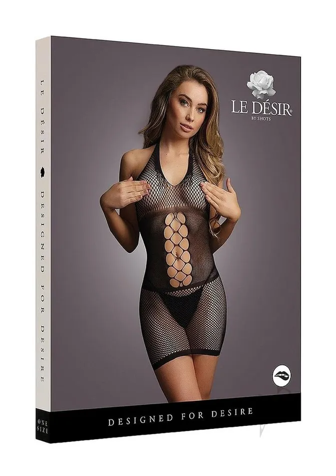 Le Desir PeekABoo Fishnet Dress OS Black Le Desir Anal