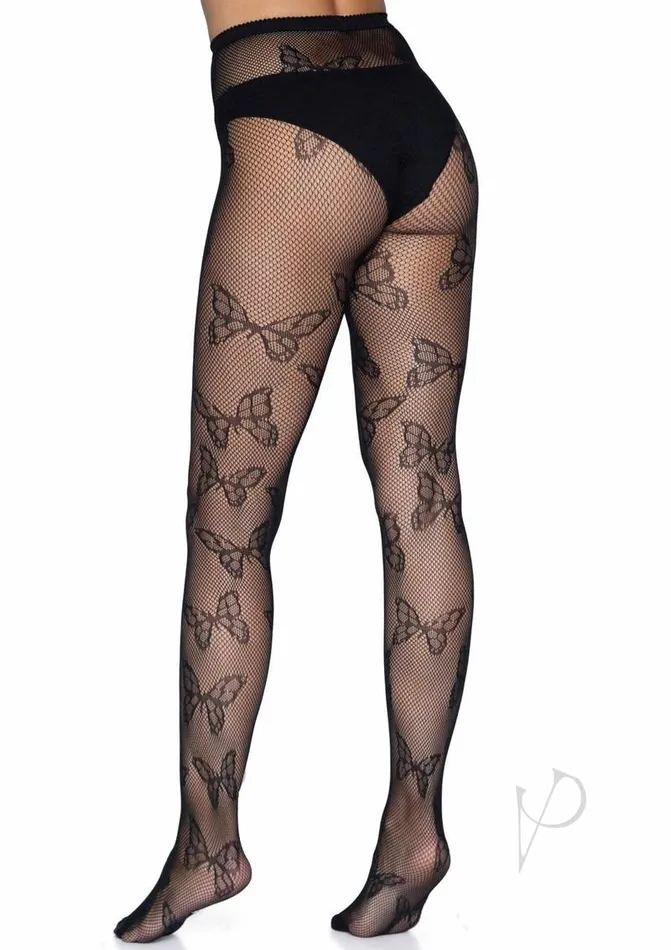 Leg Avenue Butterfly Net Tights OS Black Leg Avenue Anal Leg Avenue Butterfly Net Tights OS Black Leg Avenue Anal