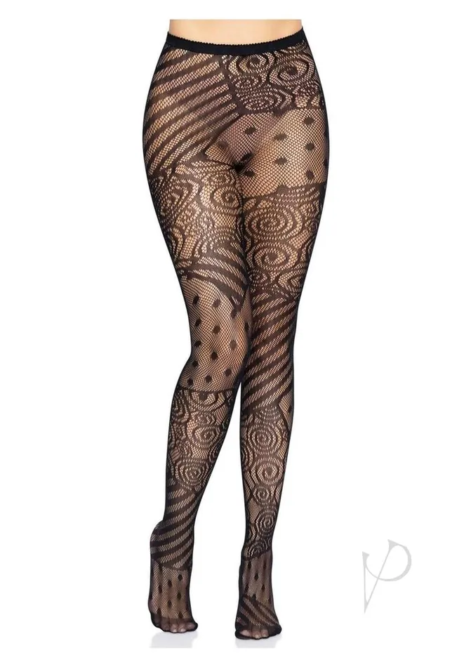 Leg Avenue Doll Net Tights OS Black Leg Avenue Male Sex Toys