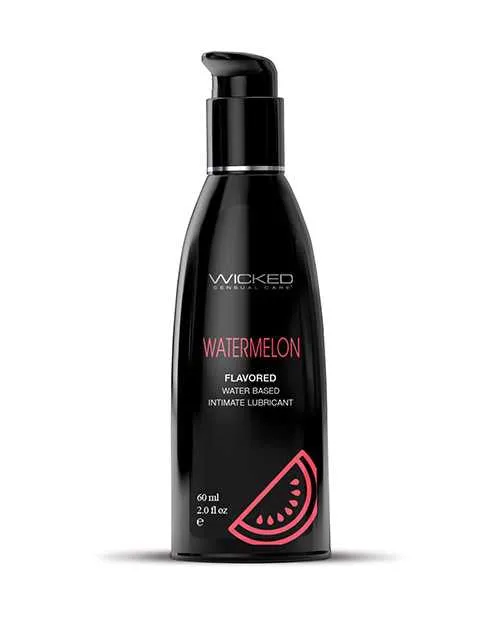 Lubricants Wicked Aqua Wicked Aqua Water Based Flavored Lubricant Watermelon 2oz