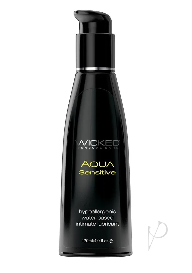Lubricants Wicked Aqua Wicked Aqua Water Based Sensitive Hypoallergenic Lubricant 4oz Lubricants Wicked Aqua Wicked Aqua Water Based Sensitive Hypoallergenic Lubricant 4oz