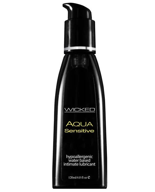 Lubricants Wicked Aqua Wicked Aqua Water Based Sensitive Hypoallergenic Lubricant 4oz