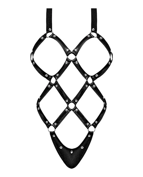 Lust By Magic Silk Anal Lust Contessa Cupless Strappy Brazilian Teddy Black LXL Lust By Magic Silk Anal Lust Contessa Cupless Strappy Brazilian Teddy Black LXL