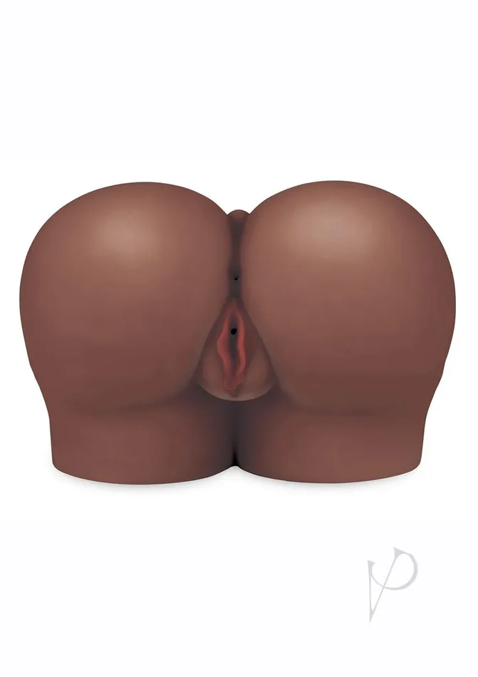 Luvdollz Remote Controlled Doggy Style Vibrating Rechargeable Pussy and Ass Masturbator with Bullets and Remote Control Chocolate Luv Dollz Male Sex Toys