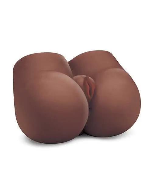 Luvdollz Remote Controlled Doggy Style Vibrating Rechargeable Pussy and Ass Masturbator with Bullets and Remote Control Chocolate Luv Dollz Male Sex Toys