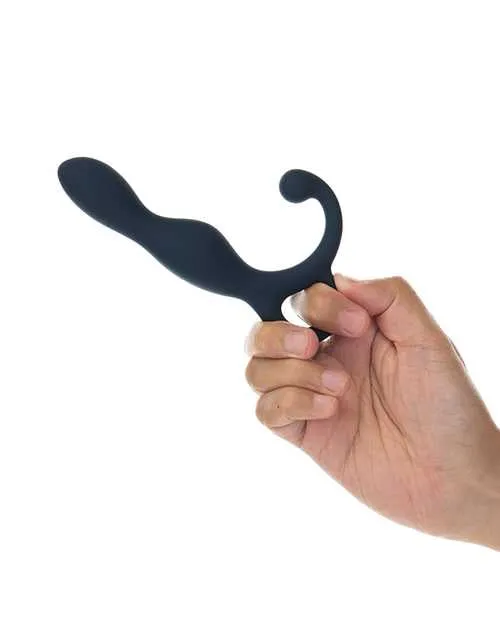 Lux Active Female Sex Toys LUX Active LX1 Silicone Rechargeable Anal Trainer with Bullet Navy