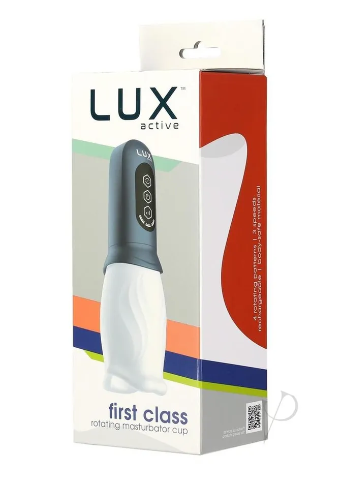 Lux Active Male Sex Toys LUX Active First Class Rechargeable Rotating Masturbator Cup NavyWhite Lux Active Male Sex Toys LUX Active First Class Rechargeable Rotating Masturbator Cup NavyWhite