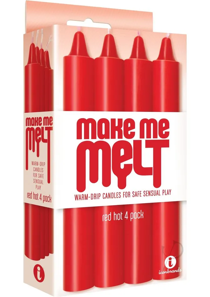 Make Me Melt WarmDrip Candles 4 Pack Red Hot Make Me Melt Vibrators
