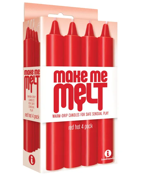Make Me Melt WarmDrip Candles 4 Pack Red Hot Make Me Melt Vibrators