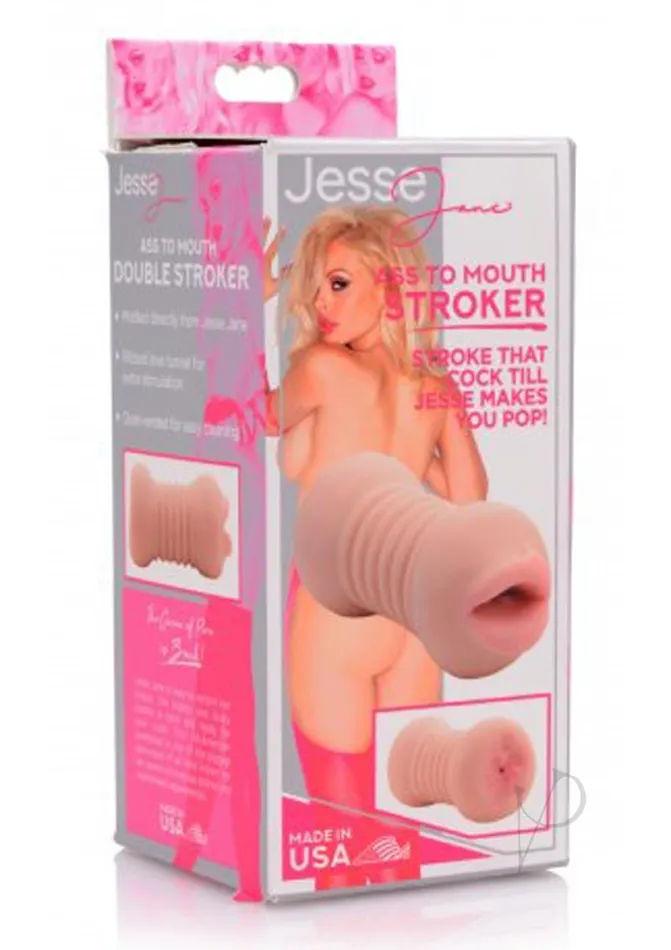 Male Sex Toys Jesse Jane Jesse Jane Ass to Mouth Double Stroker Vanilla