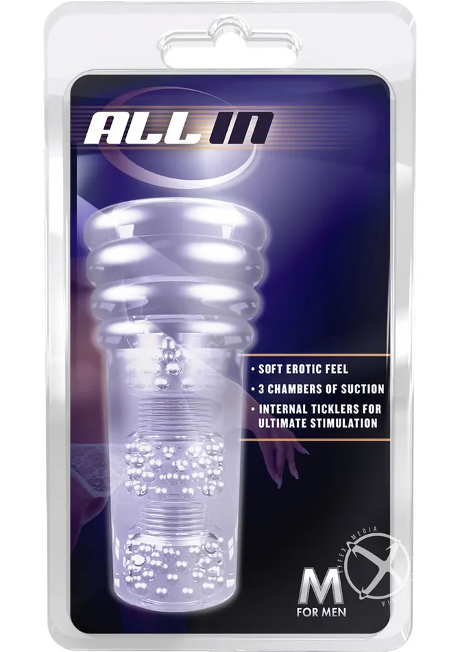 Male Sex Toys M for Men All In Masturbator Clear M For Men