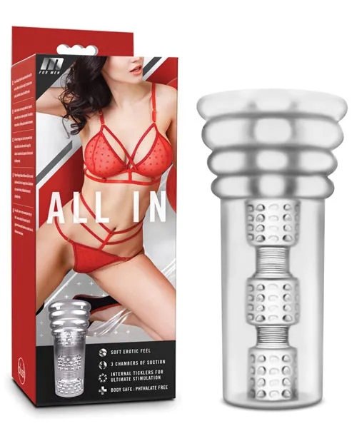 Male Sex Toys M for Men All In Masturbator Clear M For Men