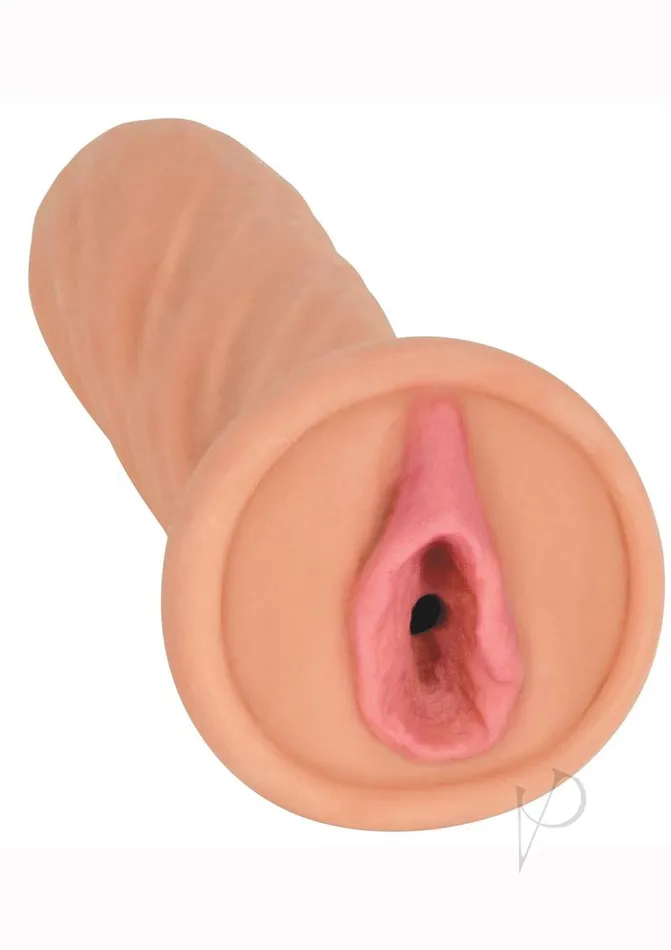 Male Sex Toys Mistress Mistress Shay Vibrating BioSkin Dual Density Stroker Pussy Vanilla
