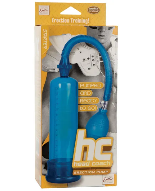 Male Sex Toys Optimum Series Optimum Series Head Coach Erection Pump Blue Male Sex Toys Optimum Series Optimum Series Head Coach Erection Pump Blue