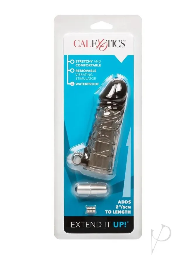 Male Sex Toys Up Extend it Up Vibrating Extension Sleeve 5in Smoke Extensions Male Sex Toys Up Extend it Up Vibrating Extension Sleeve 5in Smoke Extensions