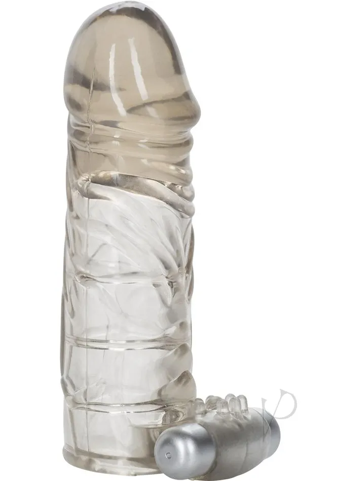 Male Sex Toys Up Extend it Up Vibrating Extension Sleeve 5in Smoke Extensions