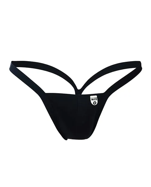 Malebasics Anal Male Basics Y Buns Thong Black LG Malebasics Anal Male Basics Y Buns Thong Black LG