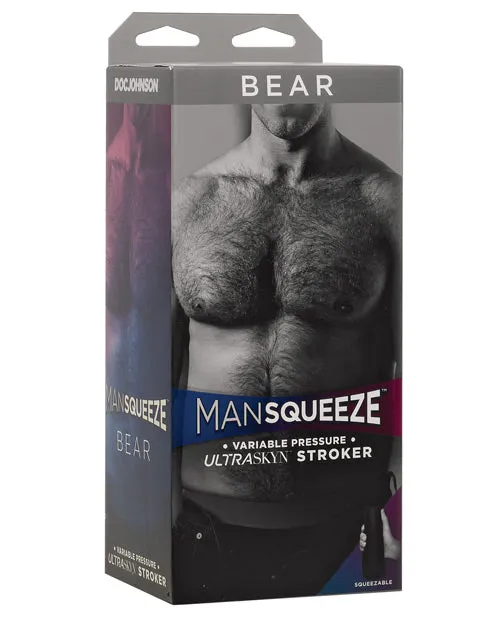 Man Squeeze Male Sex Toys Man Squeeze Bear Ultraskyn Masturbator Butt Vanilla