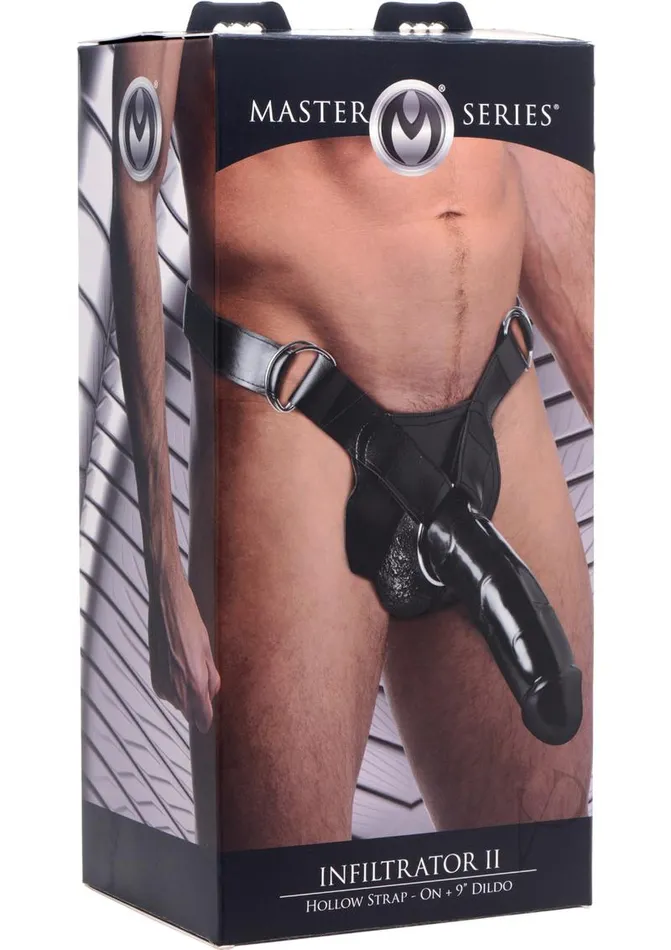 Master Series Female Sex Toys Master Series Infiltrator II Hollow StrapOn 9in Dildo Black Master Series Female Sex Toys Master Series Infiltrator II Hollow StrapOn 9in Dildo Black