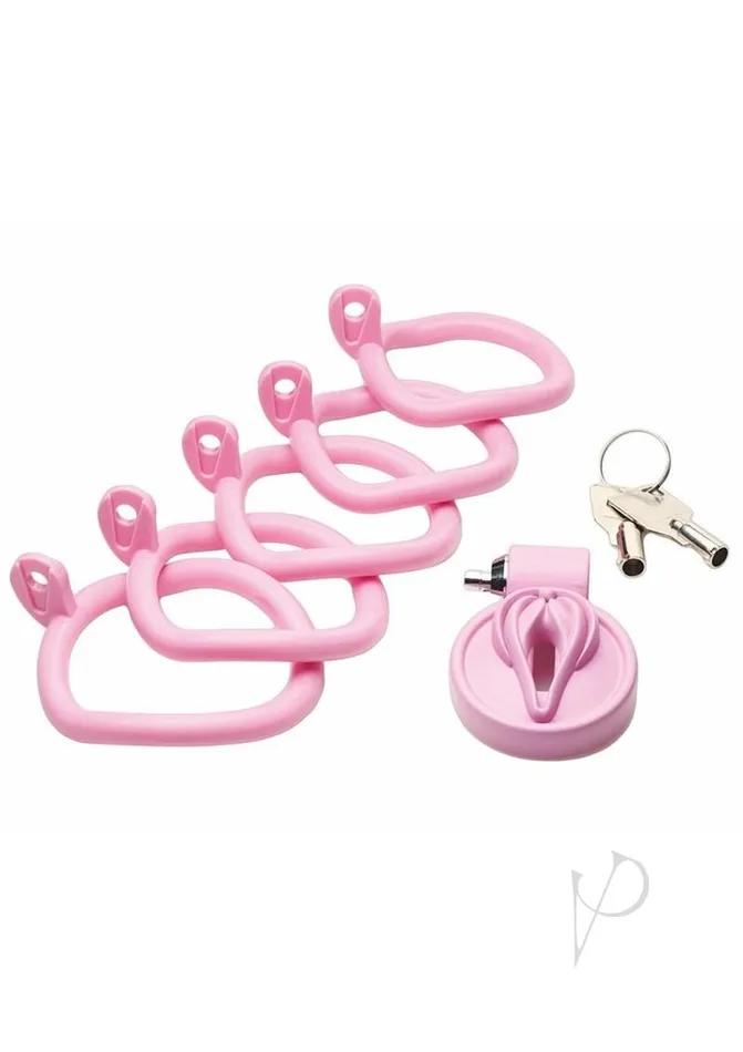 Master Series Pussification Vulva Chastity Cage Pink Master Series Male Sex Toys Master Series Pussification Vulva Chastity Cage Pink Master Series Male Sex Toys
