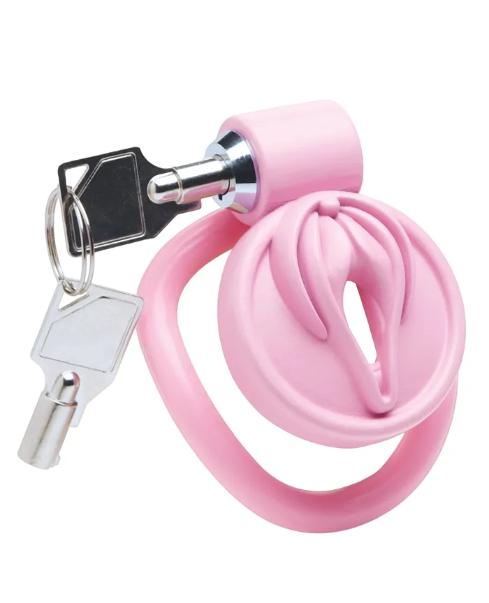 Master Series Pussification Vulva Chastity Cage Pink Master Series Male Sex Toys Master Series Pussification Vulva Chastity Cage Pink Master Series Male Sex Toys